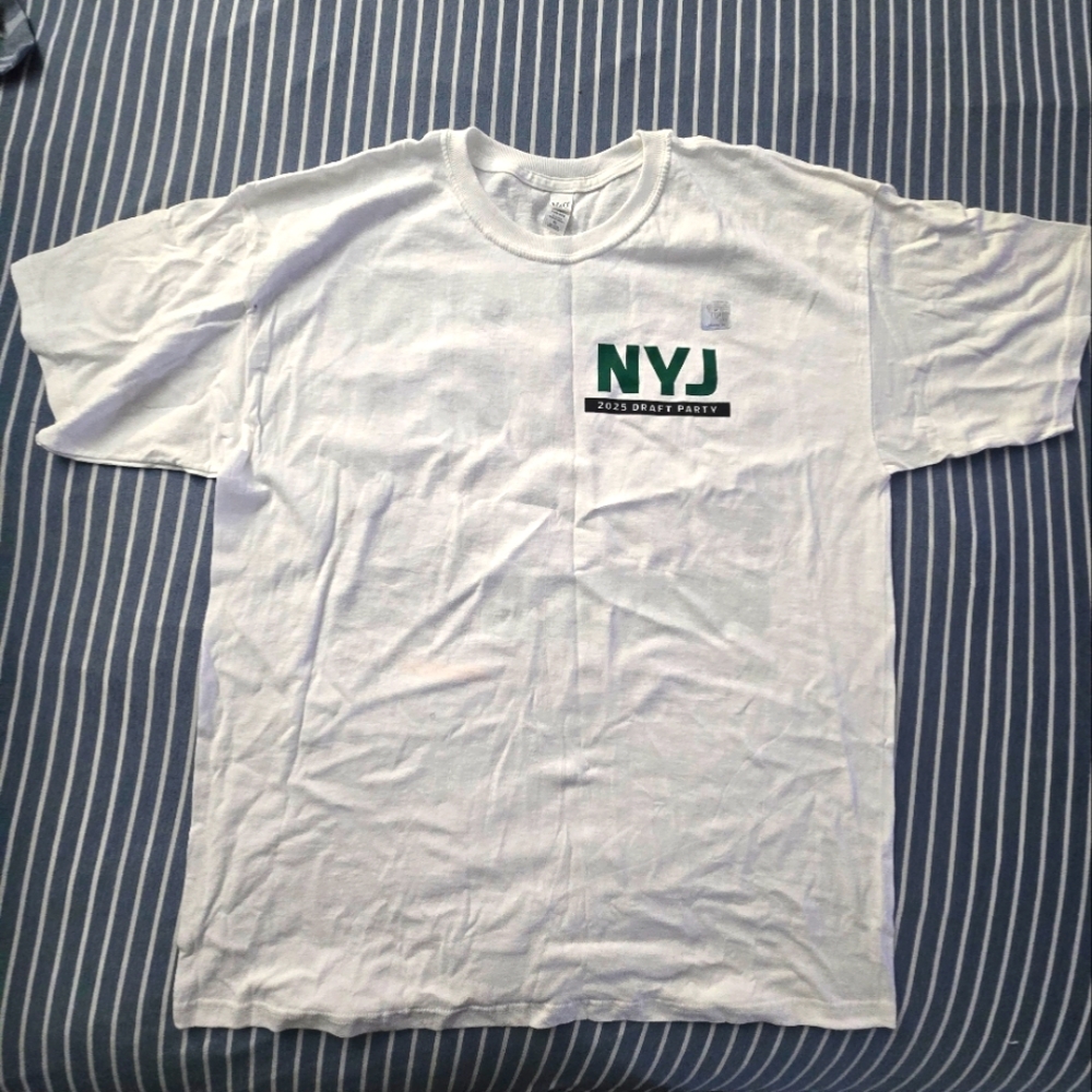 NYJ Draft DAY PARTY White T-Shirt